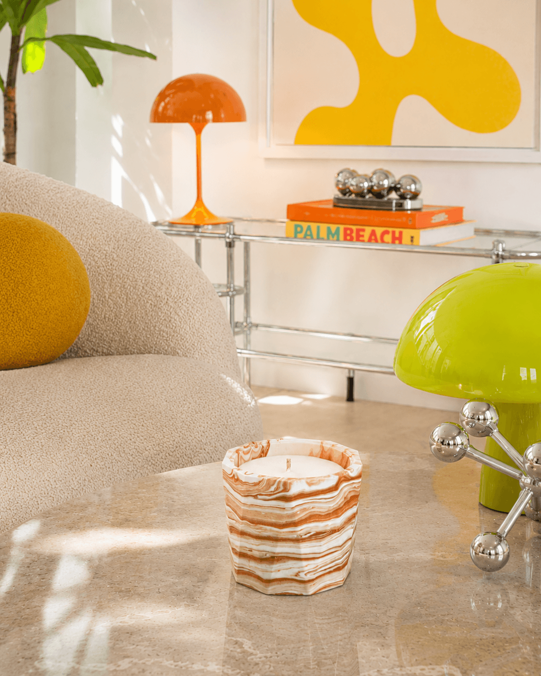 Luxury scented candle inspired by Cyprus, perfect for a gift