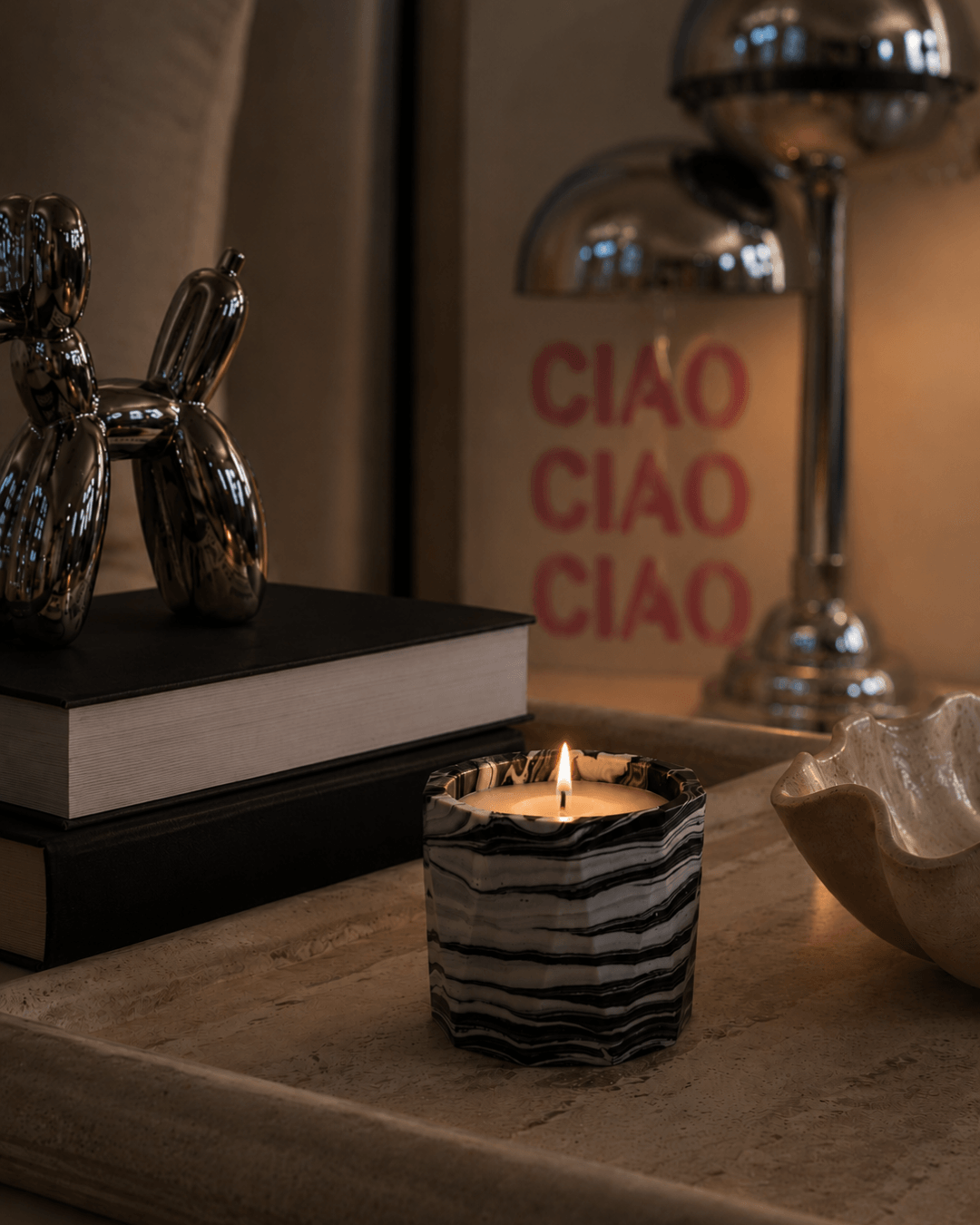 Luxury scented candle inspired by Cyprus, perfect for a gift