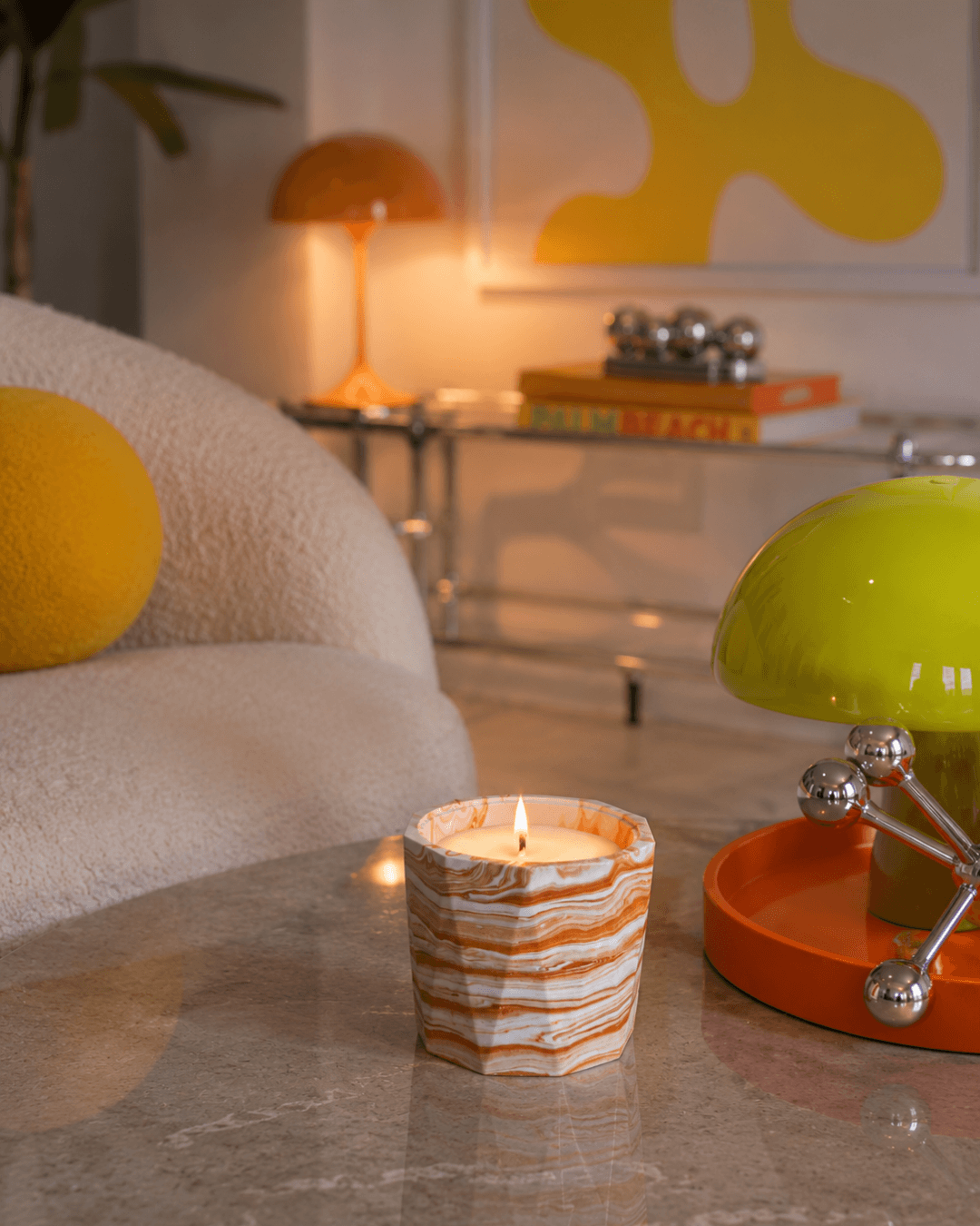 Luxury scented candle inspired by Cyprus, perfect for a gift