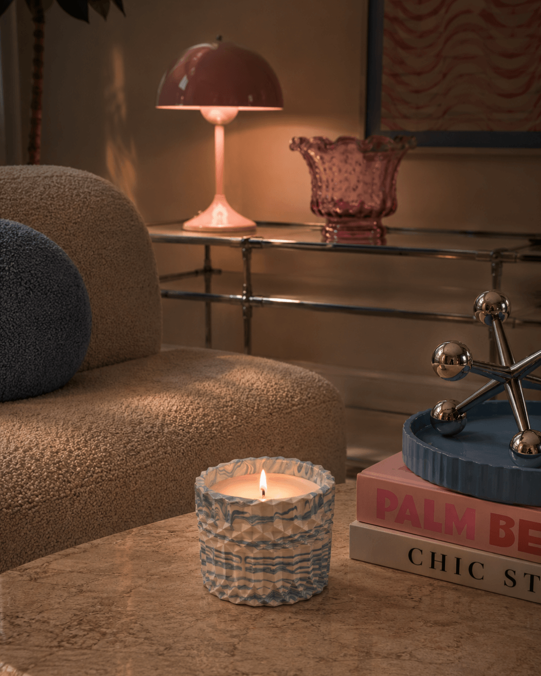Luxury scented candle inspired by Cyprus, perfect for a gift