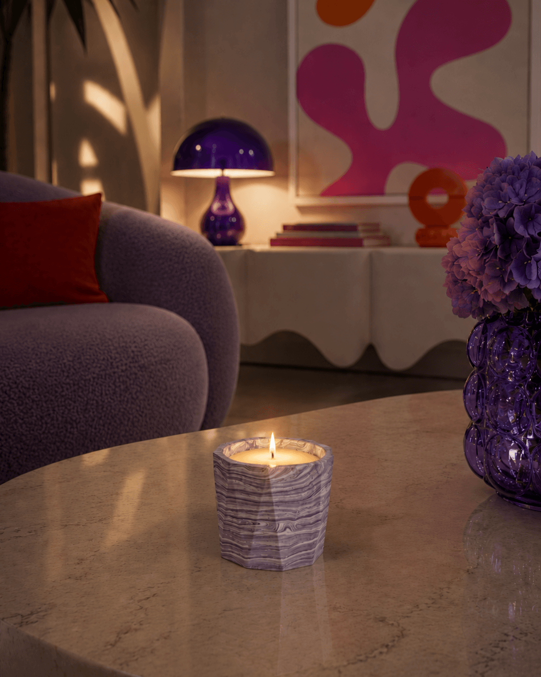Luxury scented candle inspired by Cyprus, perfect for a gift