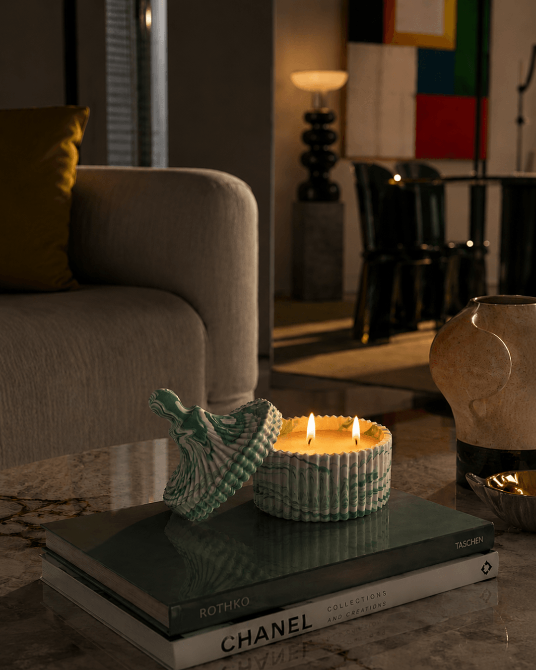 Luxury scented candle inspired by Cyprus, perfect for a gift