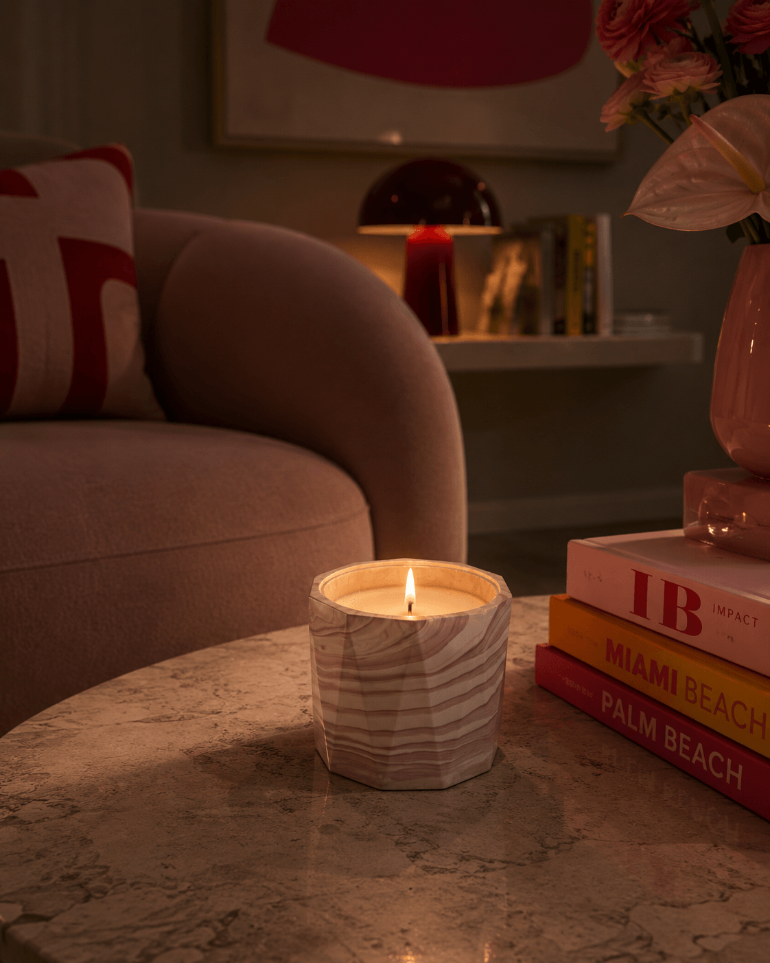 Luxury scented candle inspired by Cyprus, perfect for a gift